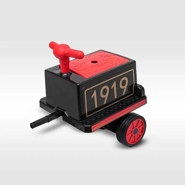 Tren eléctrico de juguete para niños con un vagón adicional