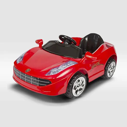 Auto eléctrico para niños 6V con mando para padres y diseño deportivo
