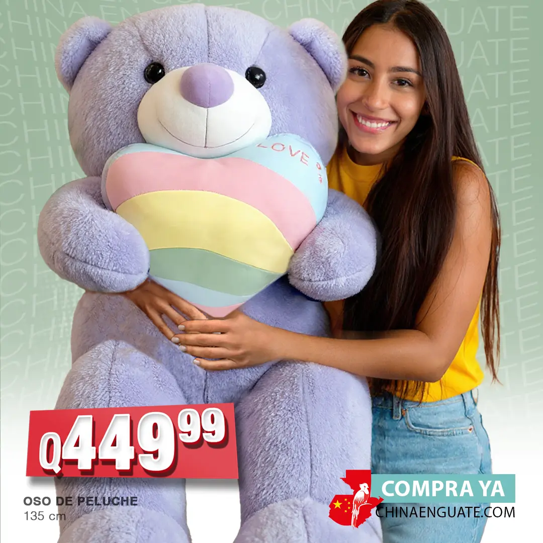Regalo de oso gigante de peluche cariñosito - 130 cm